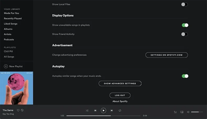 PROVIDE BASIC AND ADVANCED SETTINGS