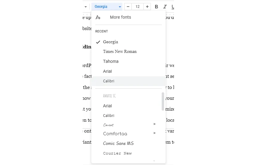 Adding Google Fonts