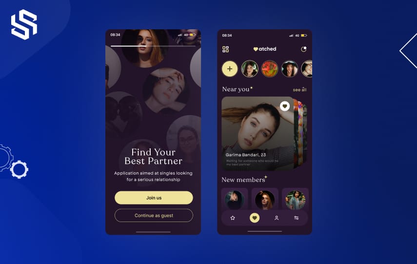 Dating App UI/UX Interface Design