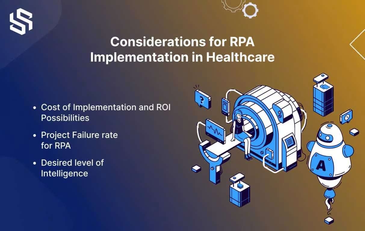 Consideration for RPA in Healthcare