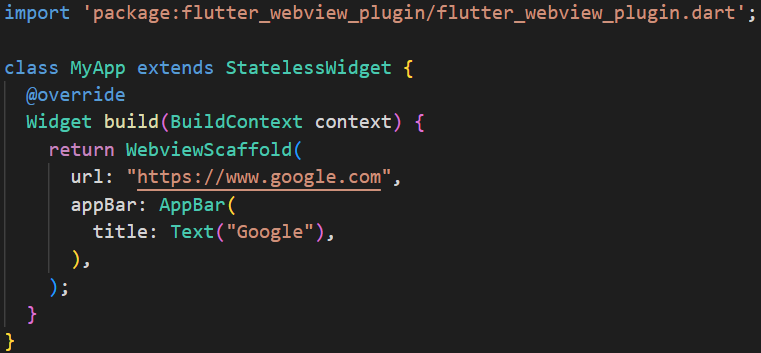 Flutter Webview Plugin