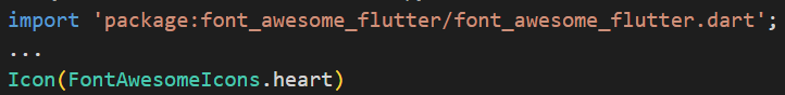 Font Awesome Flutter