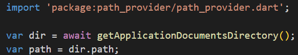 Path Provider Package