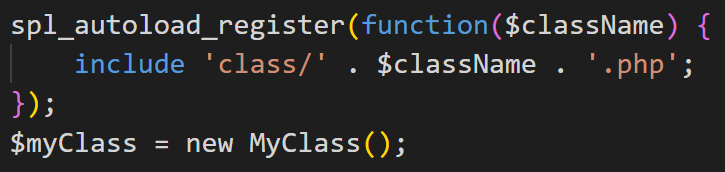 Autoload Register