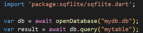 Sqflite Package