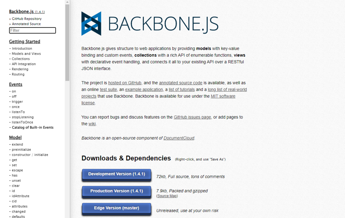 Backbonejs Framework