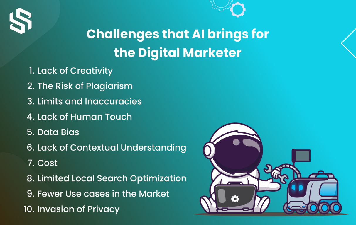 Challenges that AI brings for the Digital Marketer
