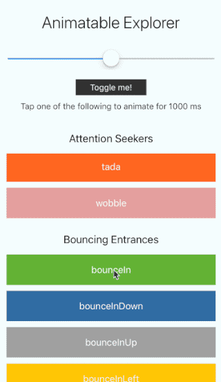 React Native Animatable