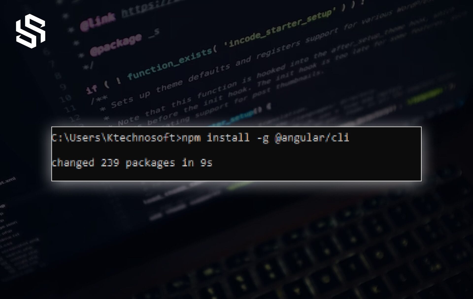 Command for Angular CLI Installation