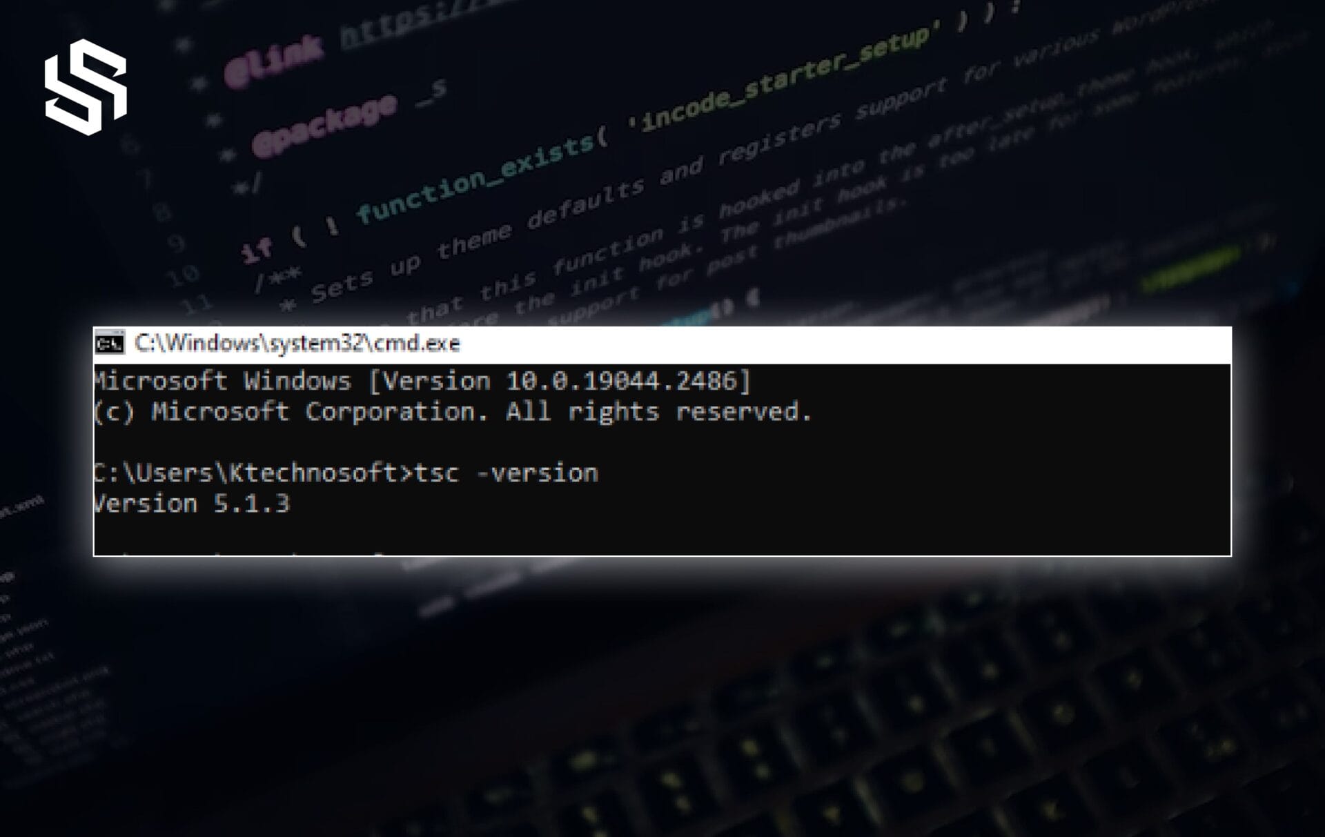 Command for Typescript Version Check