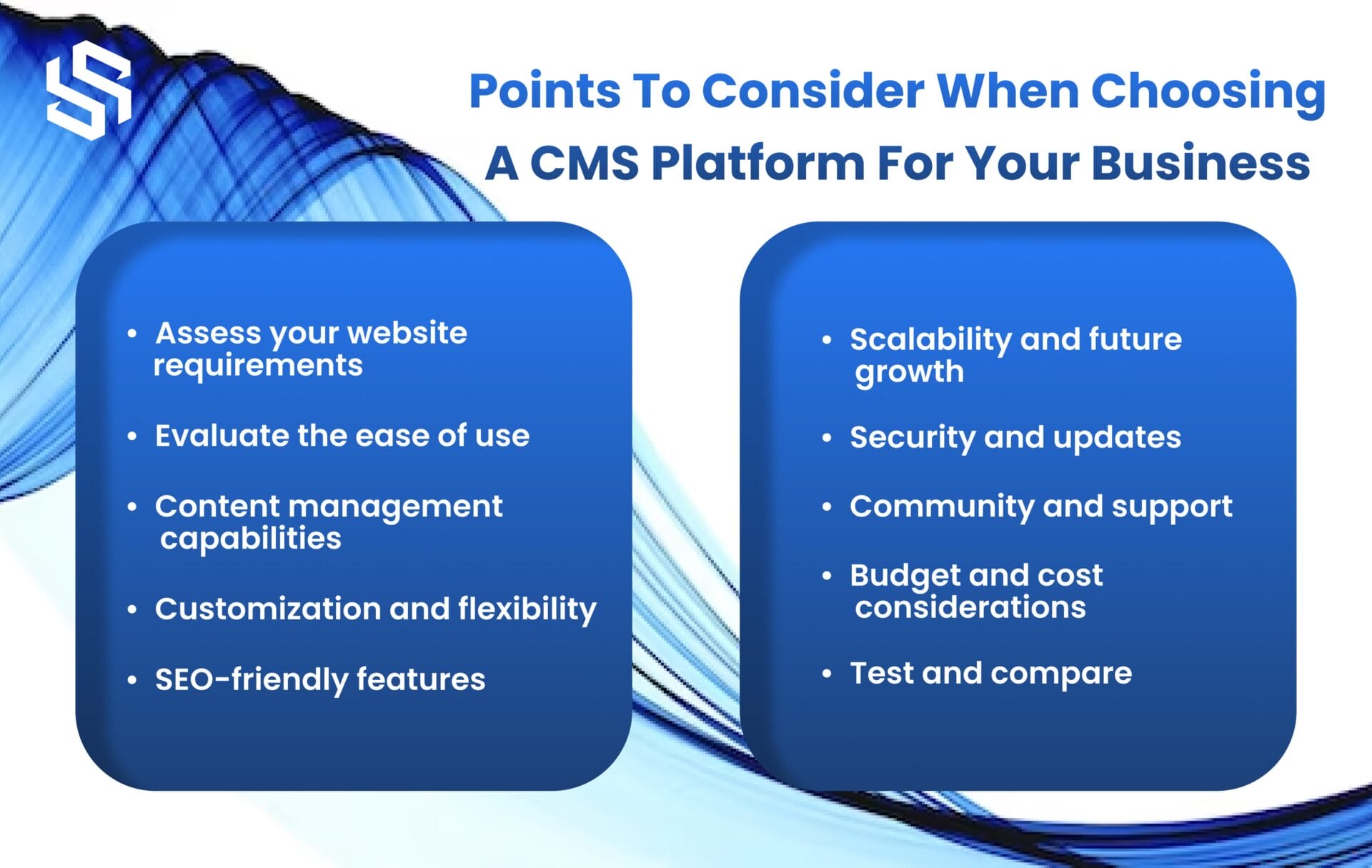 Points to Consider When Choosing A CMS Platform for Your Business
