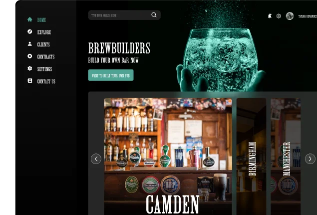 Bar Interior Design Web App