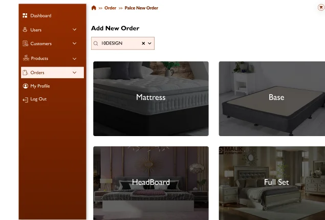 Furniture Manufacturing Web App