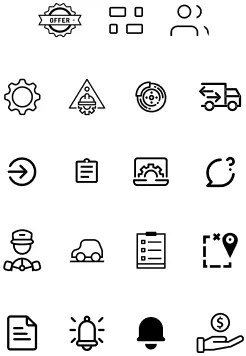 Transportation and Fleet Management System-Iconography