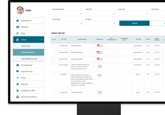 Professional Business Services platform