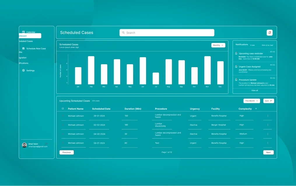 Surgical Schedule Management App 4