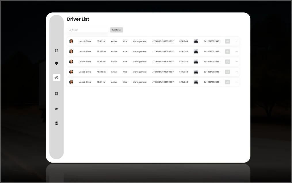 Transportation Tracking Management App